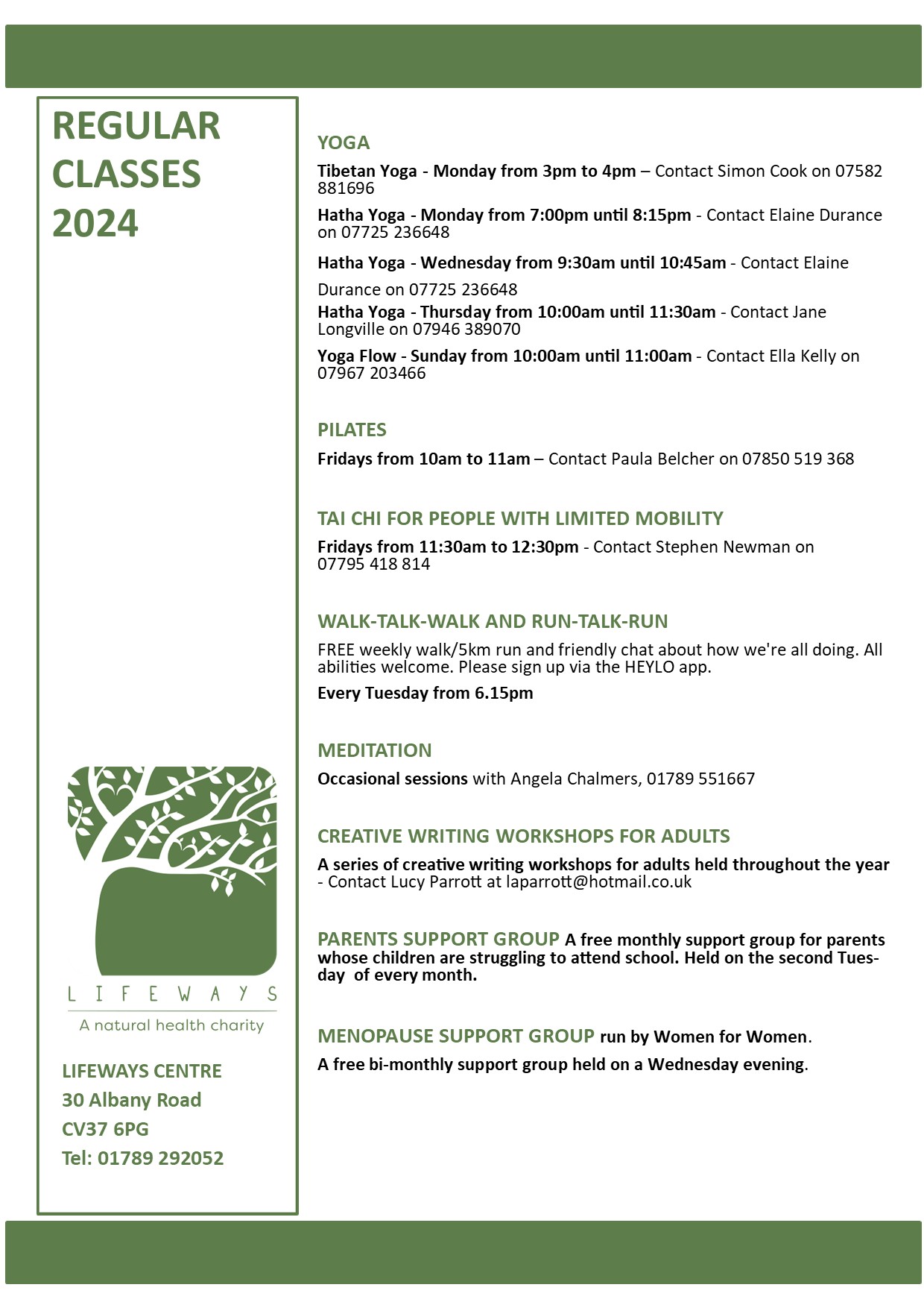 AA REGULAR CLASSES POSTER June 2025