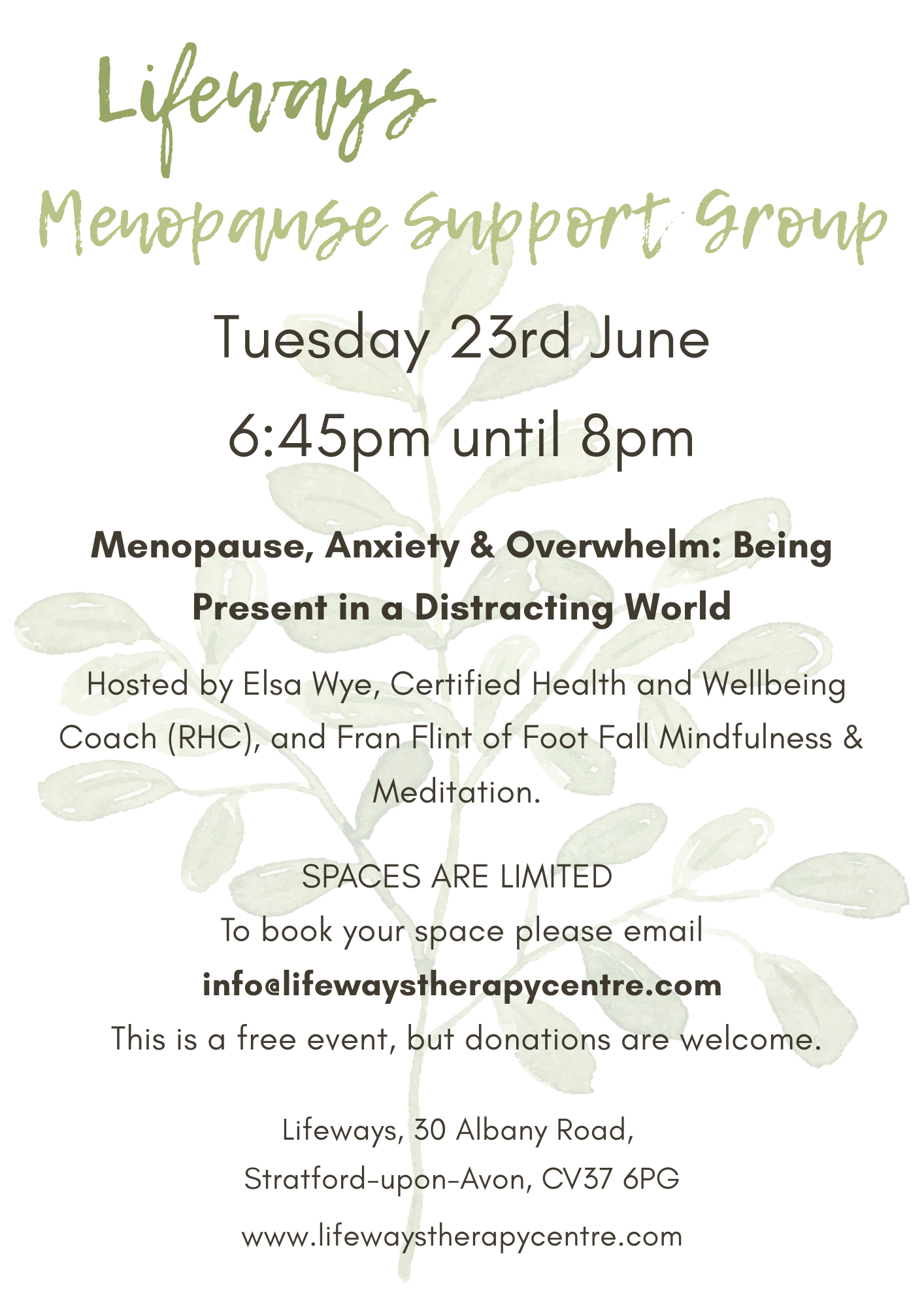 Menopause Support Group